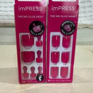 imPRESS Bright Fuchsia No Glue Nail Set